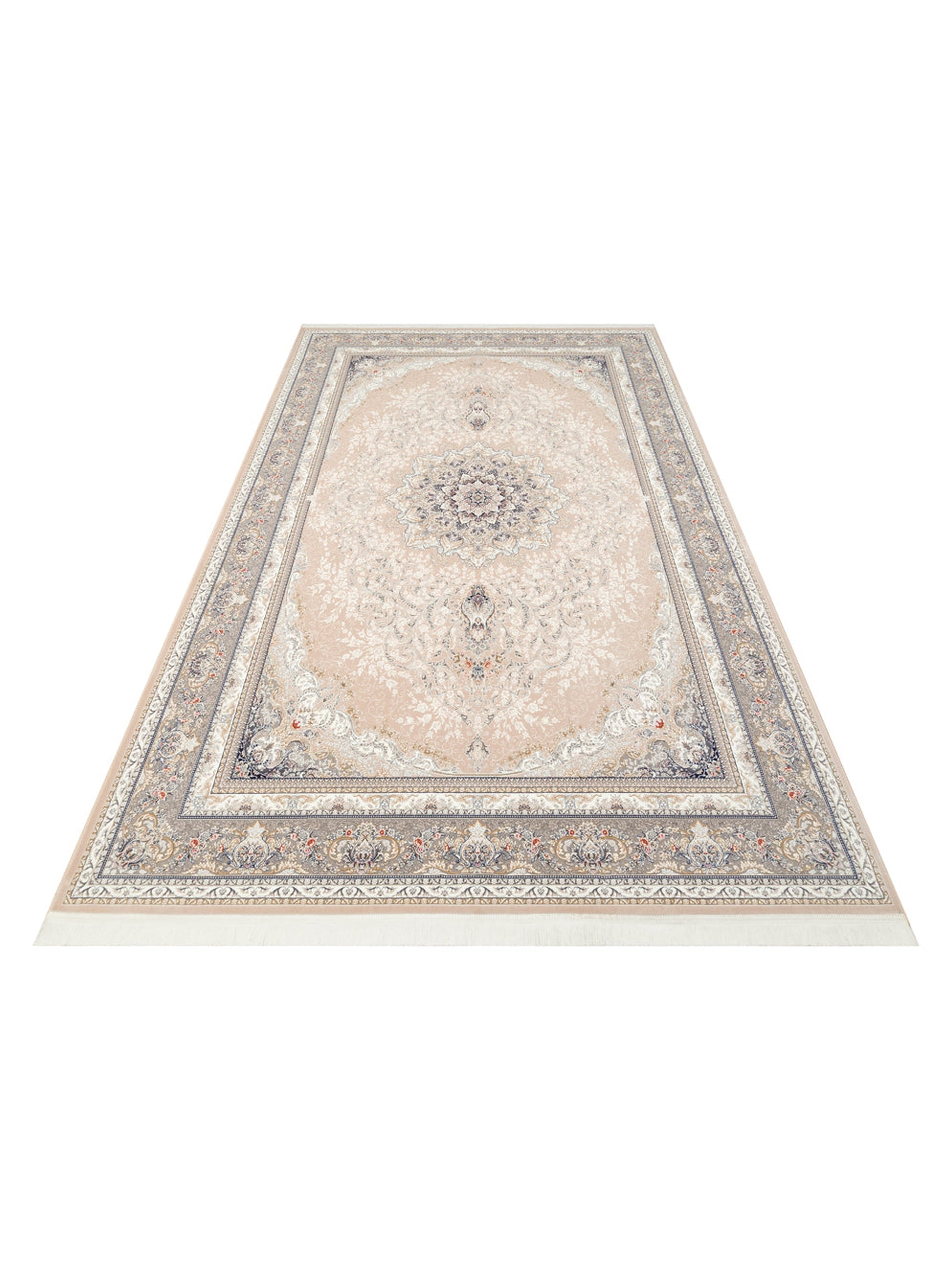 Tahran Serisi Klasik Desenli Yüksek Kalite Sık Dokuma Özel Salon Oturma Odası Halı 01BEJ