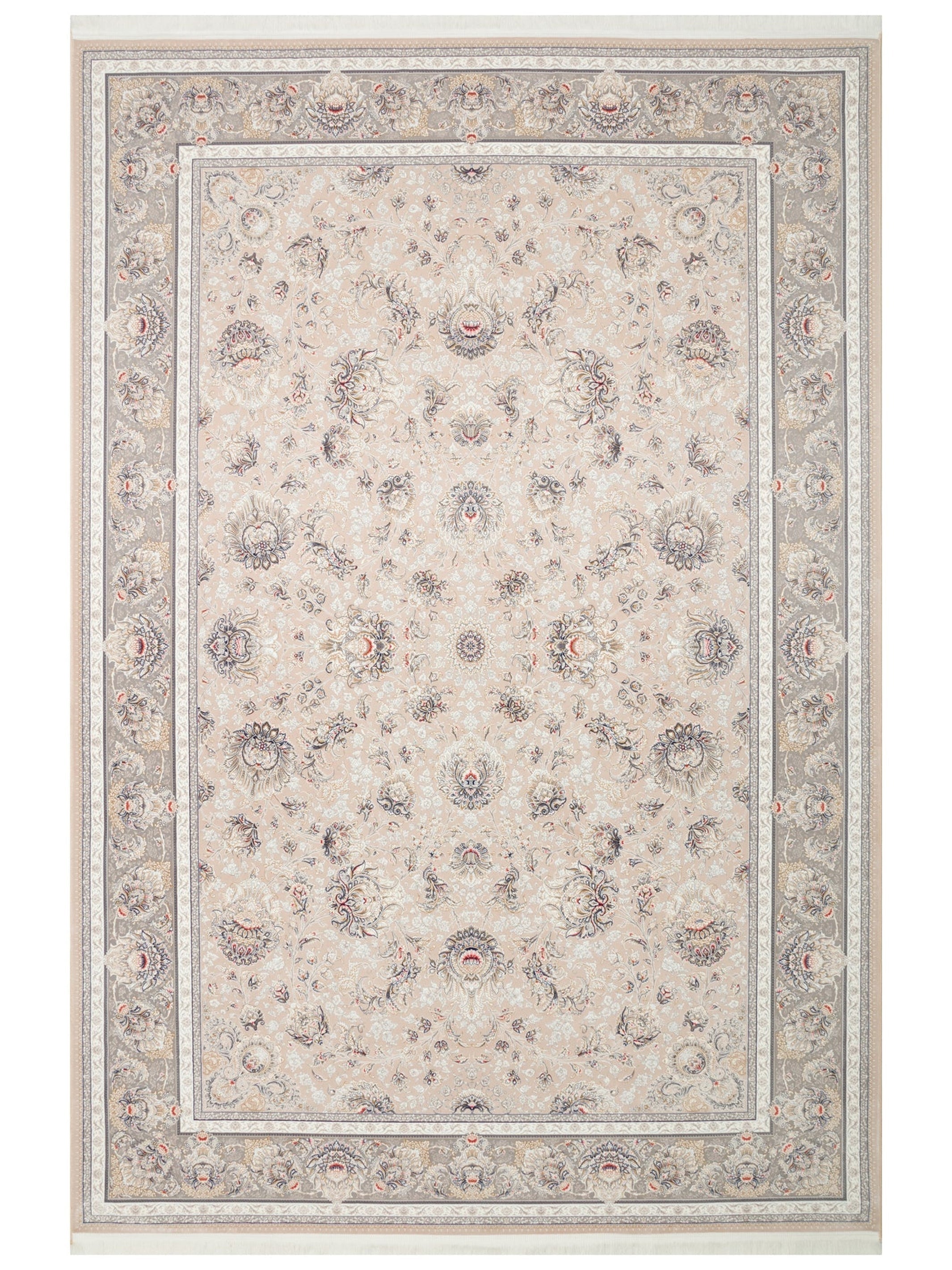 Tahran Serisi Klasik Desenli Yüksek Kalite Sık Dokuma Özel Salon Oturma Odası Halı 02BEJ