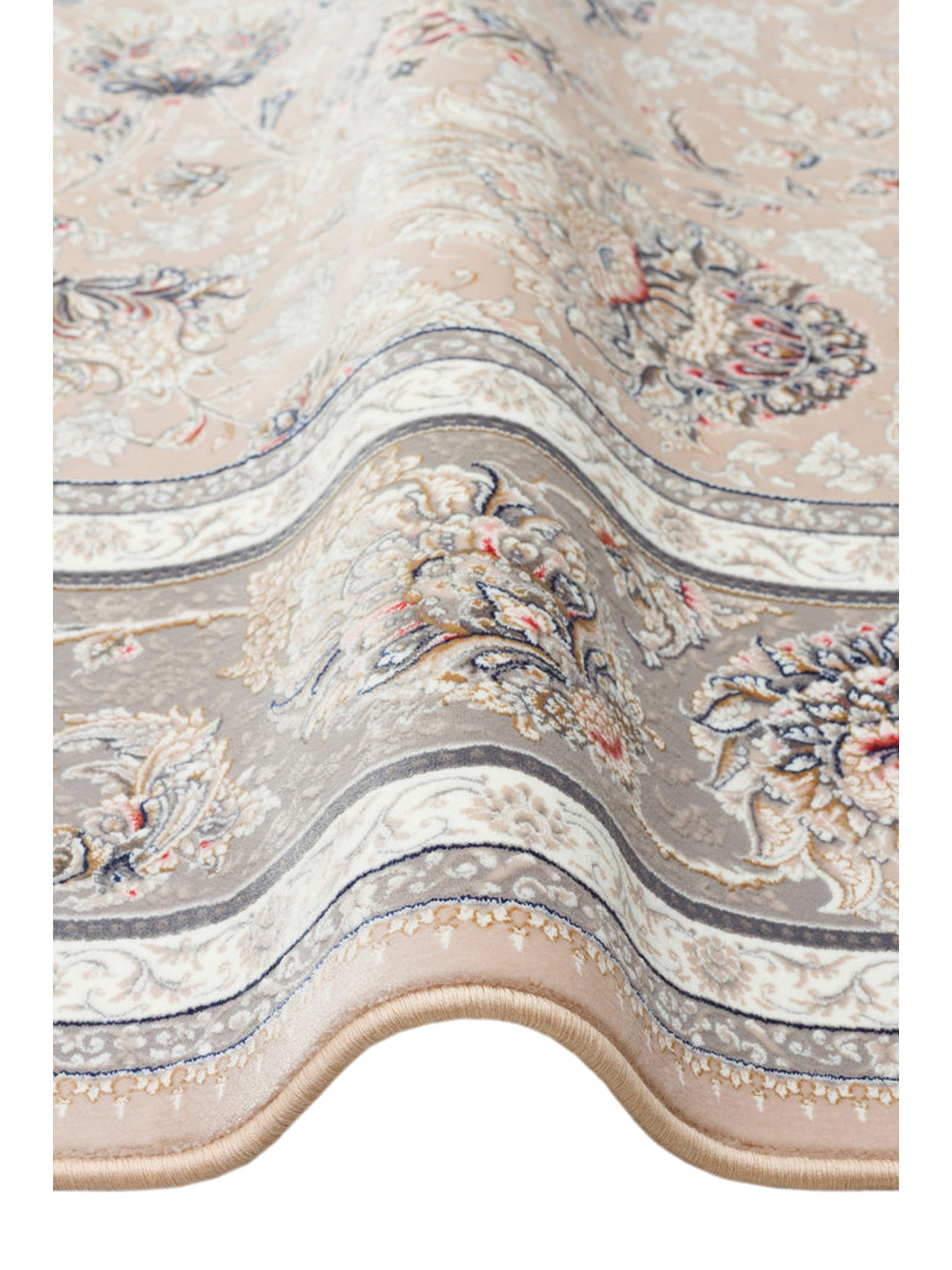 Tahran Serisi Klasik Desenli Yüksek Kalite Sık Dokuma Özel Salon Oturma Odası Halı 02BEJ