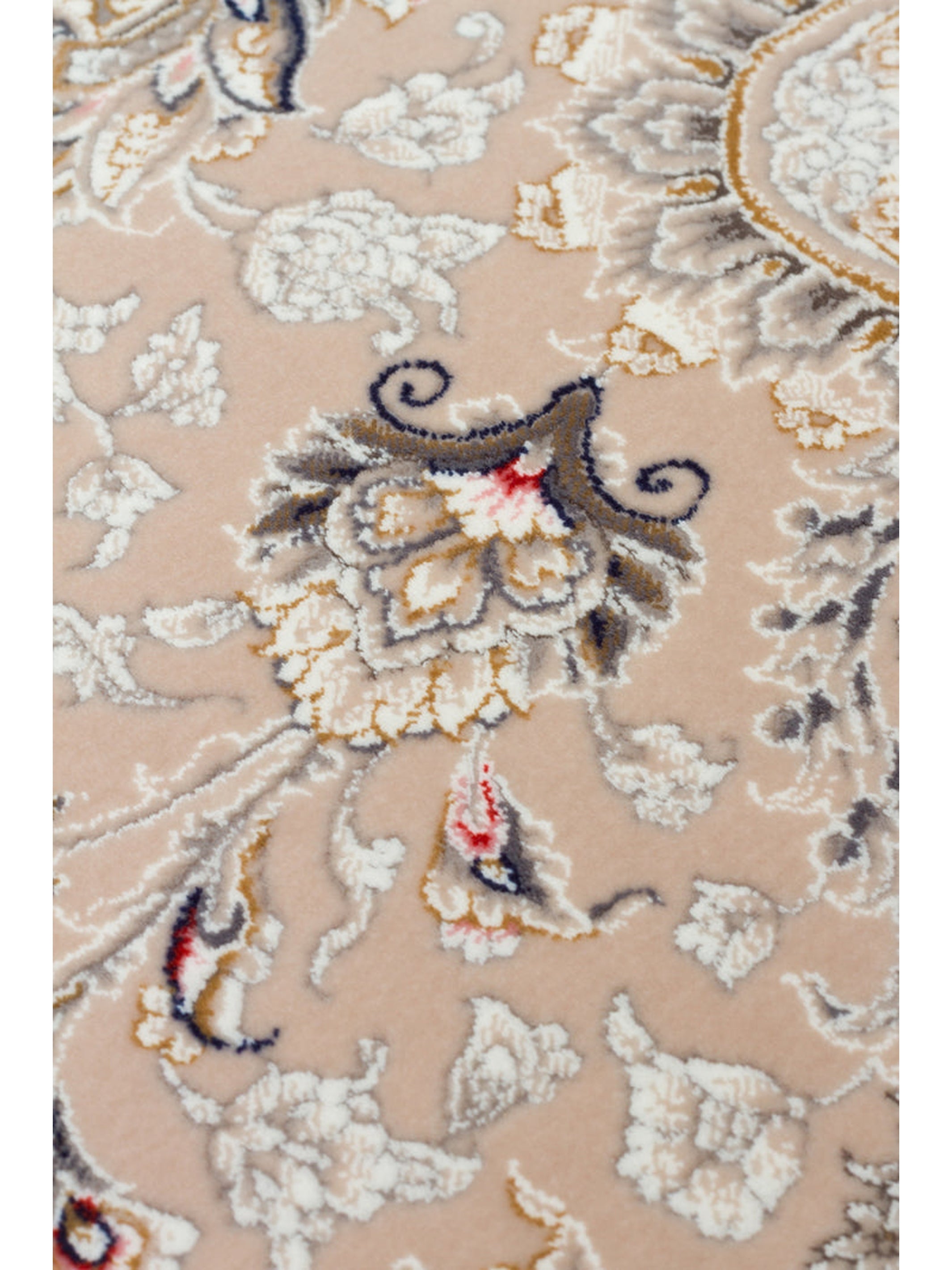 Tahran Serisi Klasik Desenli Yüksek Kalite Sık Dokuma Özel Salon Oturma Odası Halı 02BEJ