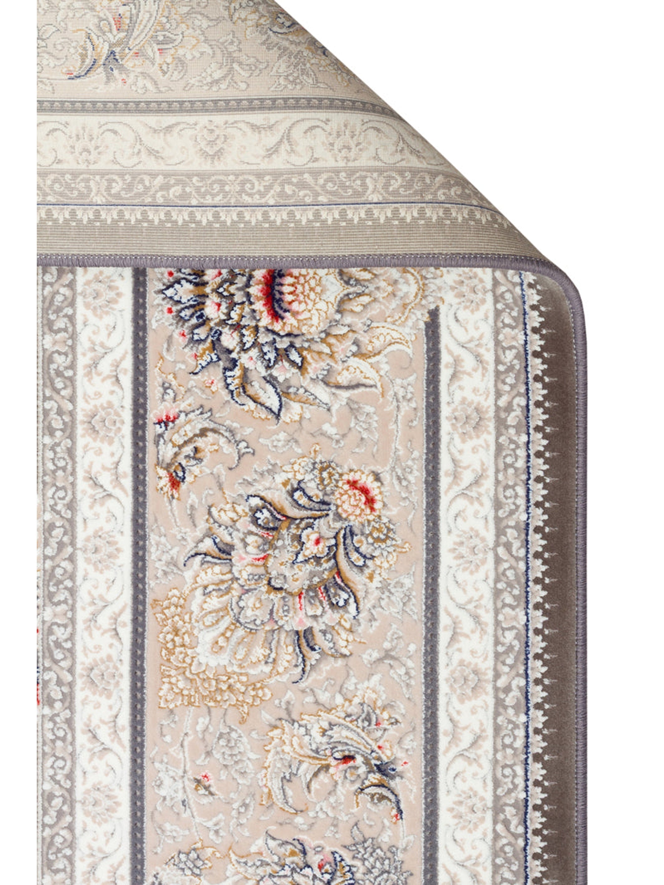 Tahran Serisi Klasik Desenli Yüksek Kalite Sık Dokuma Özel Salon Oturma Odası Halı 02DGREY