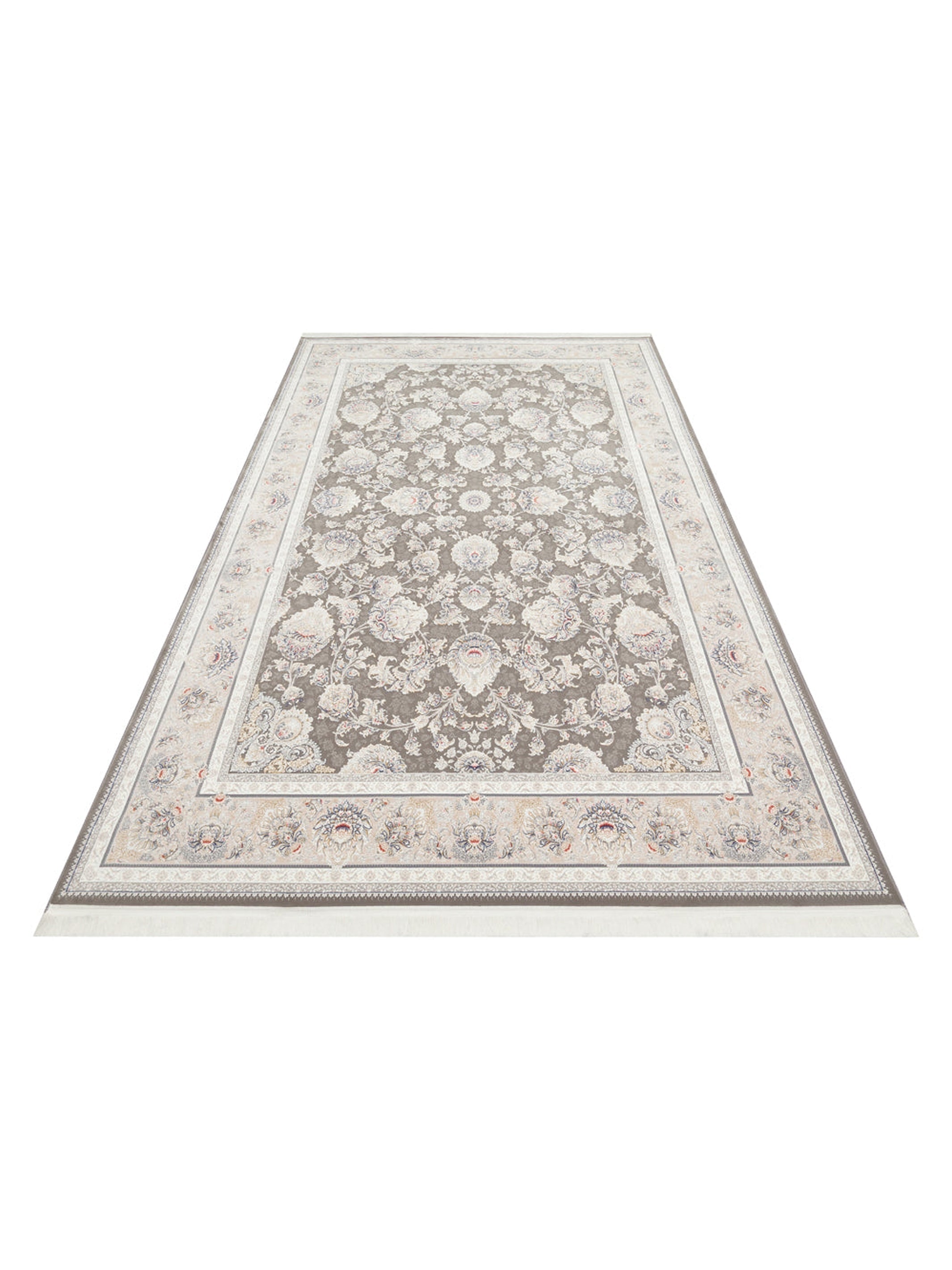 Tahran Serisi Klasik Desenli Yüksek Kalite Sık Dokuma Özel Salon Oturma Odası Halı 02DGREY