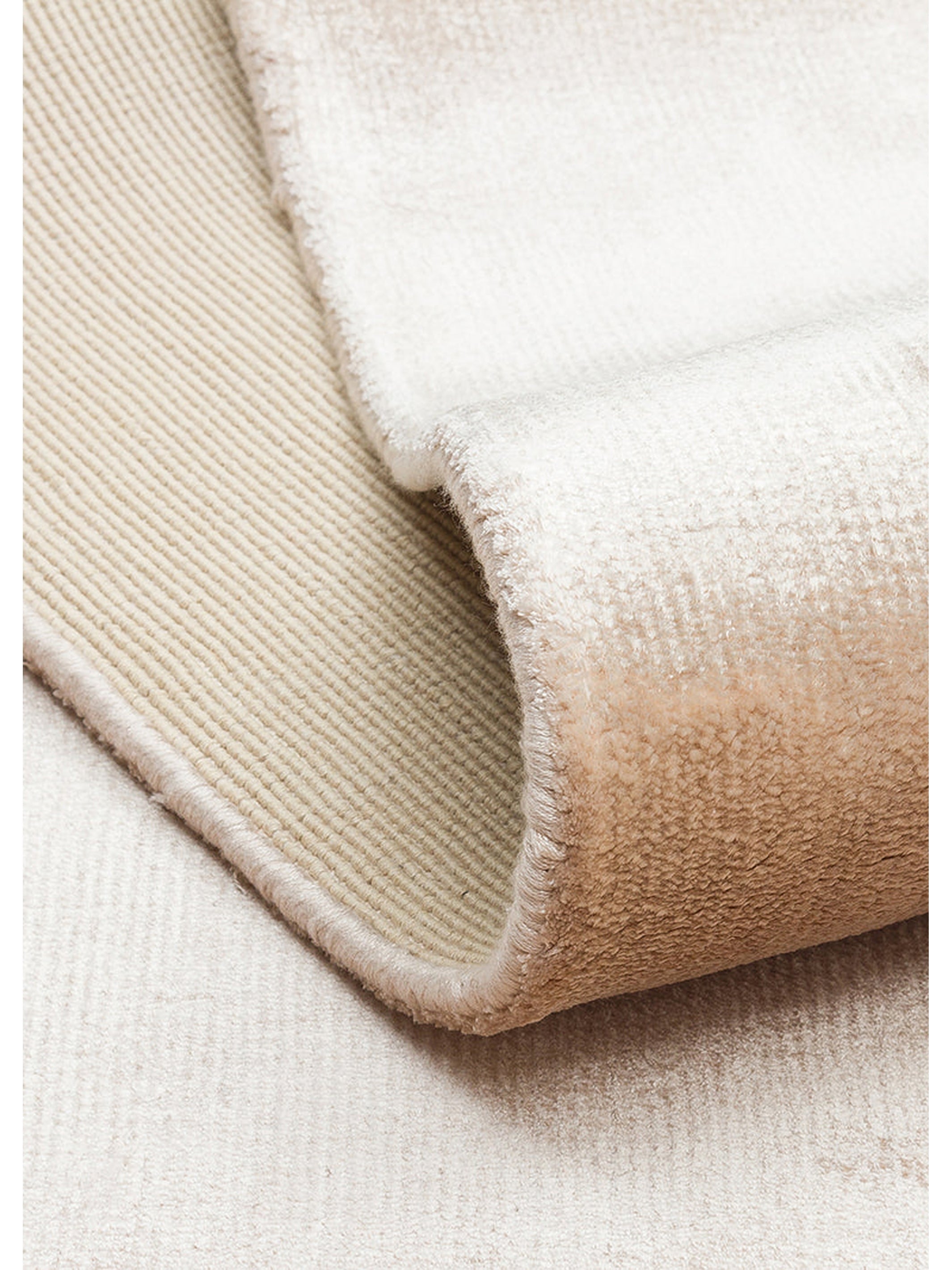 Victoria Serisi %100 Naturel Viskon El Dokuma Sade Modern Salon Oturma Odası Yatak Odası Halı BEIGE