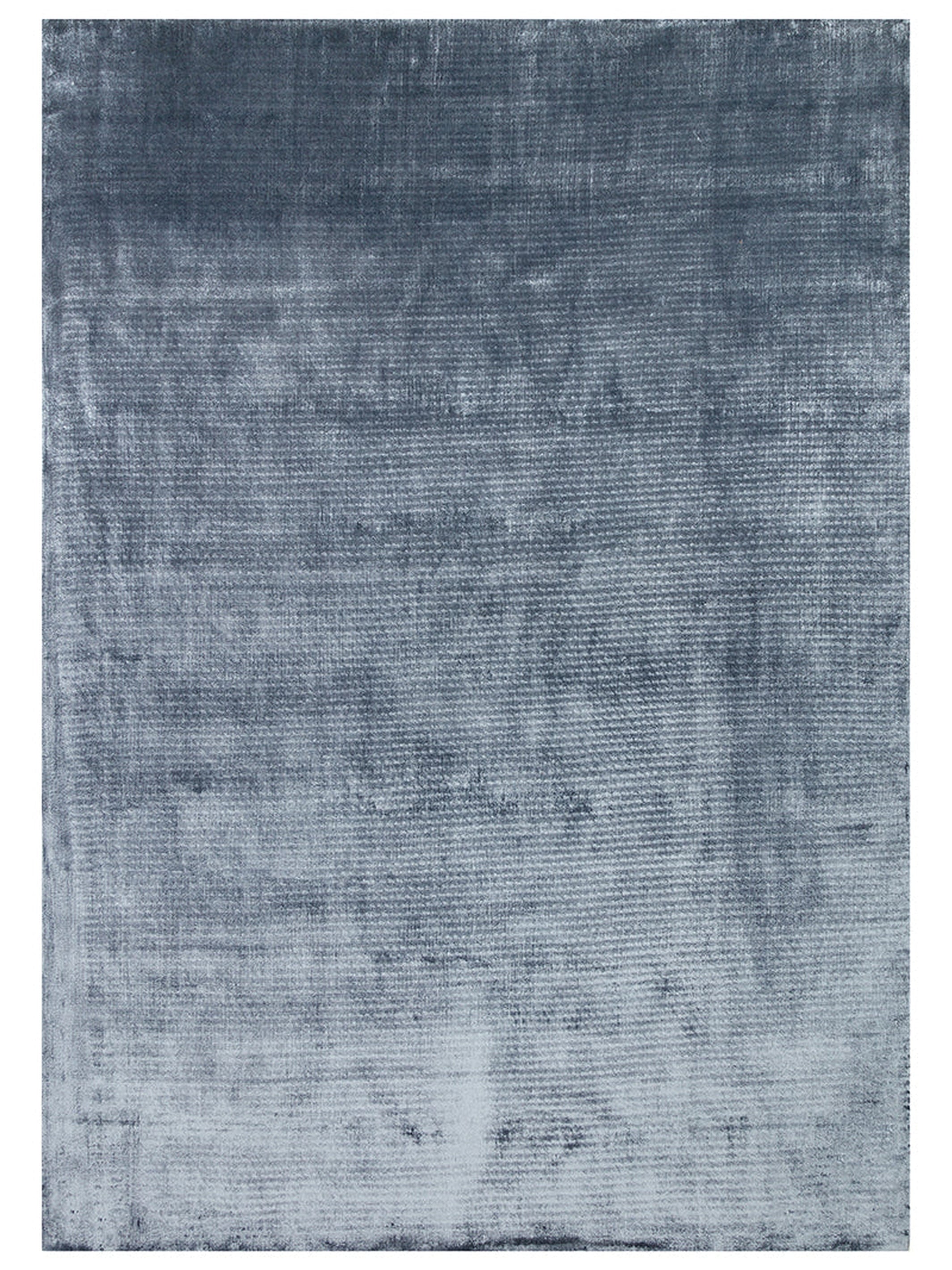 Victoria Serisi %100 Naturel Viskon El Dokuma Sade Modern Salon Oturma Odası Yatak Odası Halı BLUE