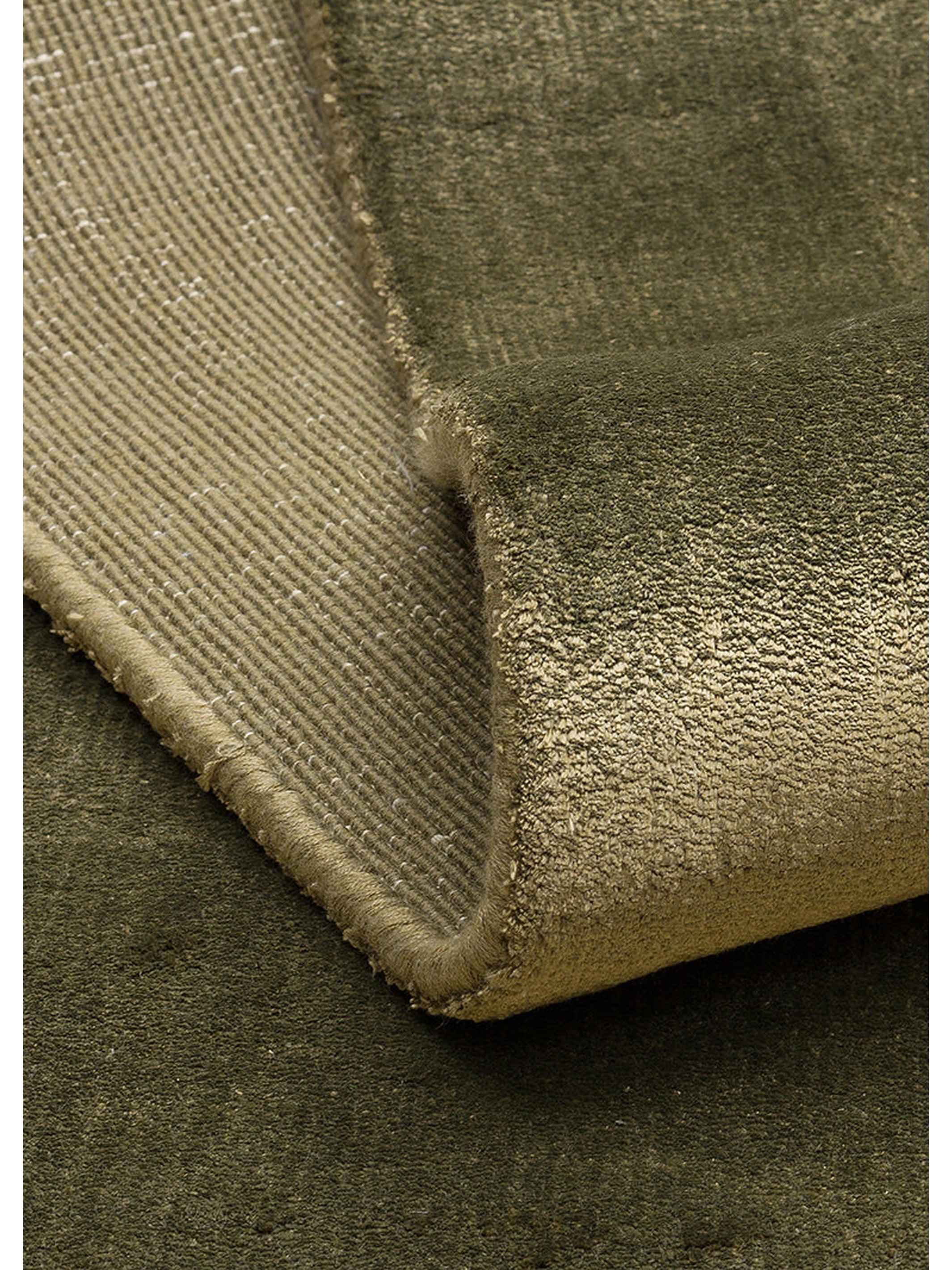 Victoria Serisi %100 Naturel Viskon El Dokuma Sade Modern Salon Oturma Odası Yatak Odası Halı GREEN