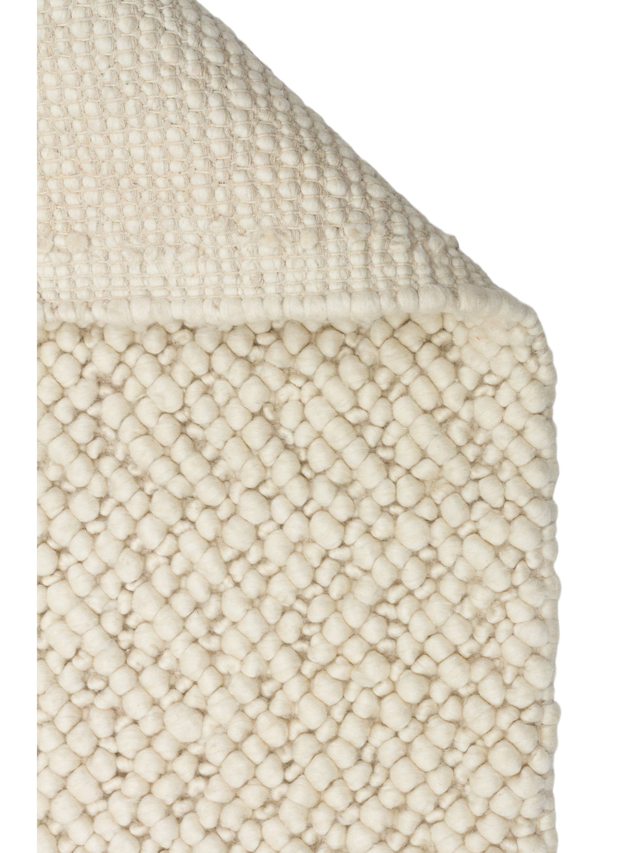 Woolstar %100 Naturel Kazak Desenli Salon Oturma Odası Koridor Antre El Dokuma Örgü Halı 06 CREAM