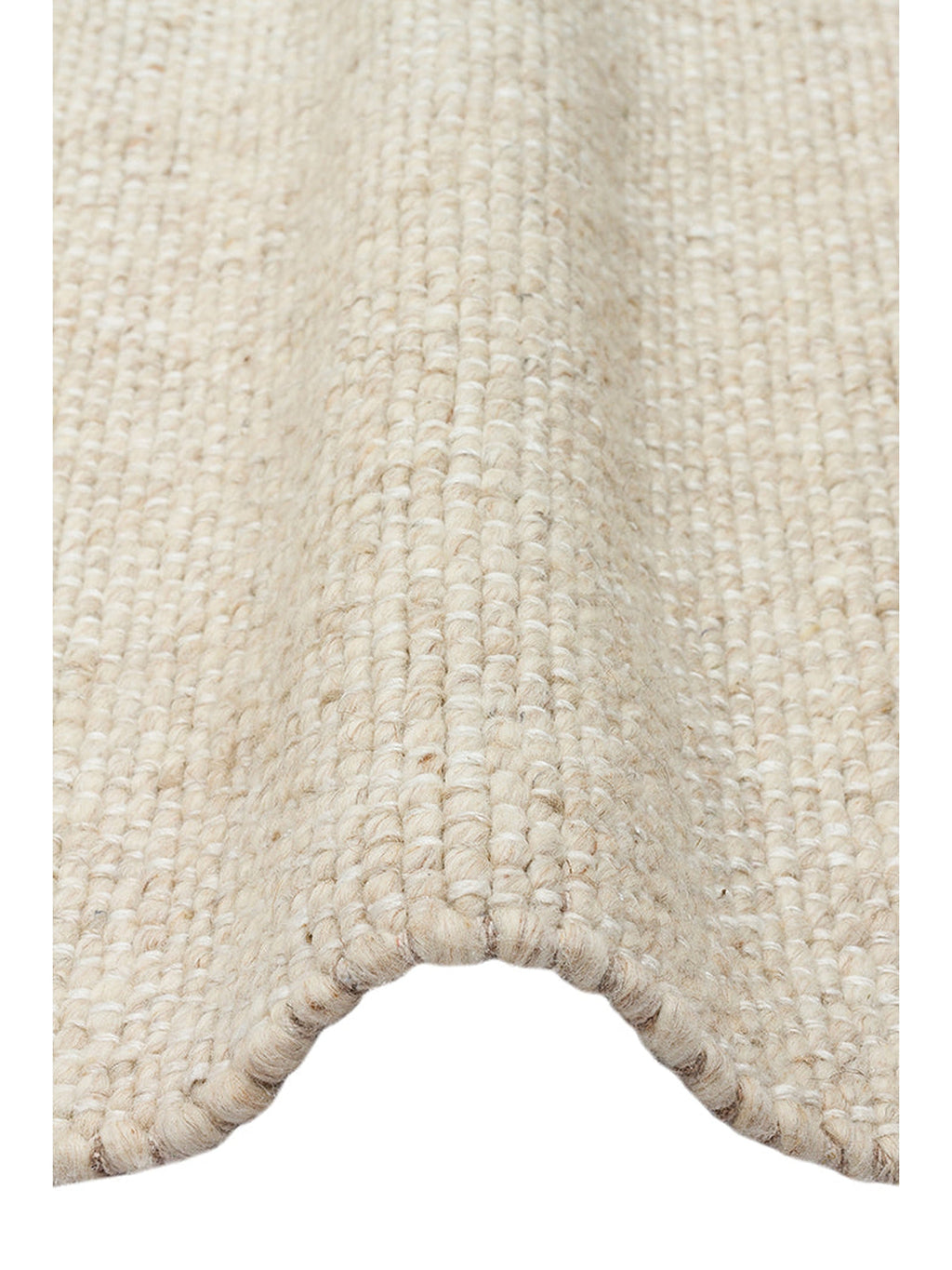 Puralana Serisi %100 Naturel Yün ve Pamuk El Dokuma İskandinav Salon Oturma Odası Yatak Odası Halı BEG