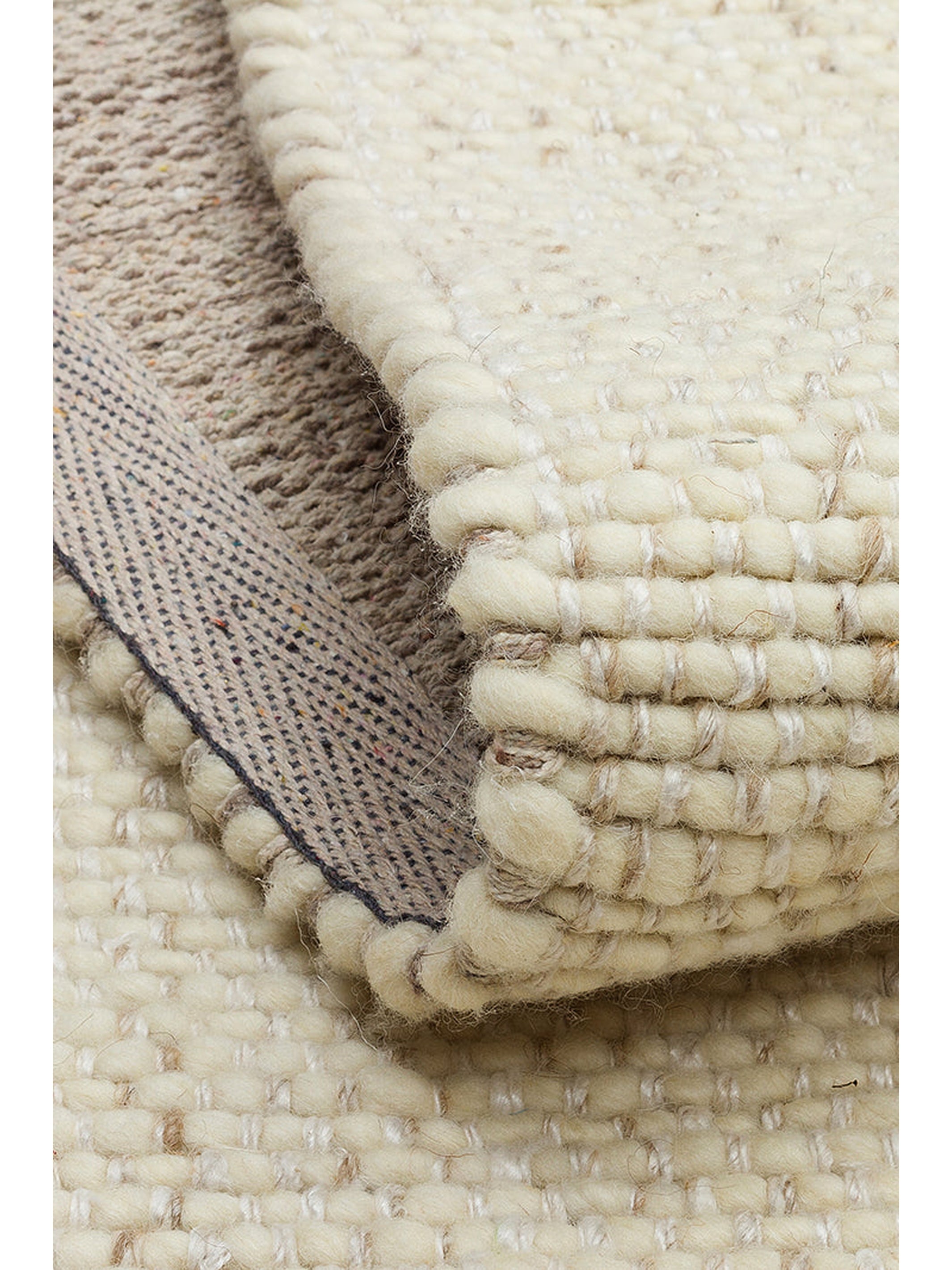 Puralana Serisi %100 Naturel Yün ve Viskon El Dokuma İskandinav Salon Oturma Odası Yatak Odası Halı IVR